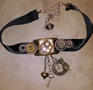 Book Fairy Steampunk Choker Necklace