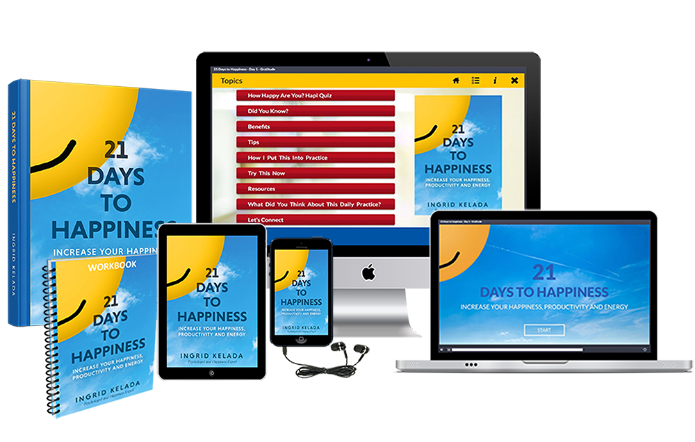 21 Days to Happiness available in multiple formats