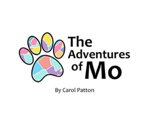 The Adventures of Mo by Carol Patton cover shows a pawprint with pastel colors
