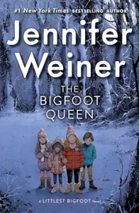 THe Bigfoot Queen shows a group of kids in winter coats standing in a snowy wood.
