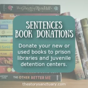 Donate Your New or Used Books Sentences Book Donations: Donate your new or used books to prison libraries and juvenile detention centers.