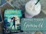 Greenwild by Pari Thomson paperback next to a Lavendar frapuccino on a stone tabletop
